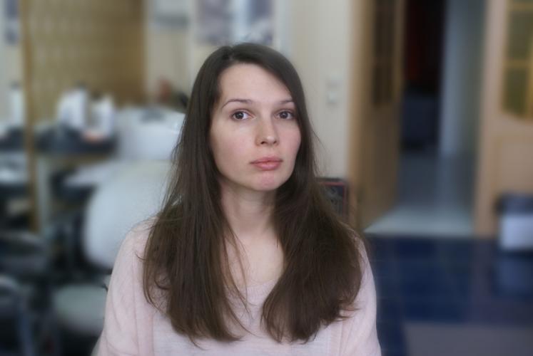 женщина до стрижки